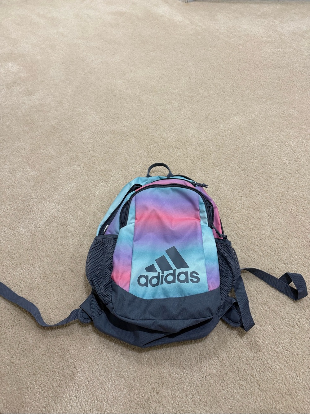 adidas Kids Pink, Purple & Blue Ombre Backpack